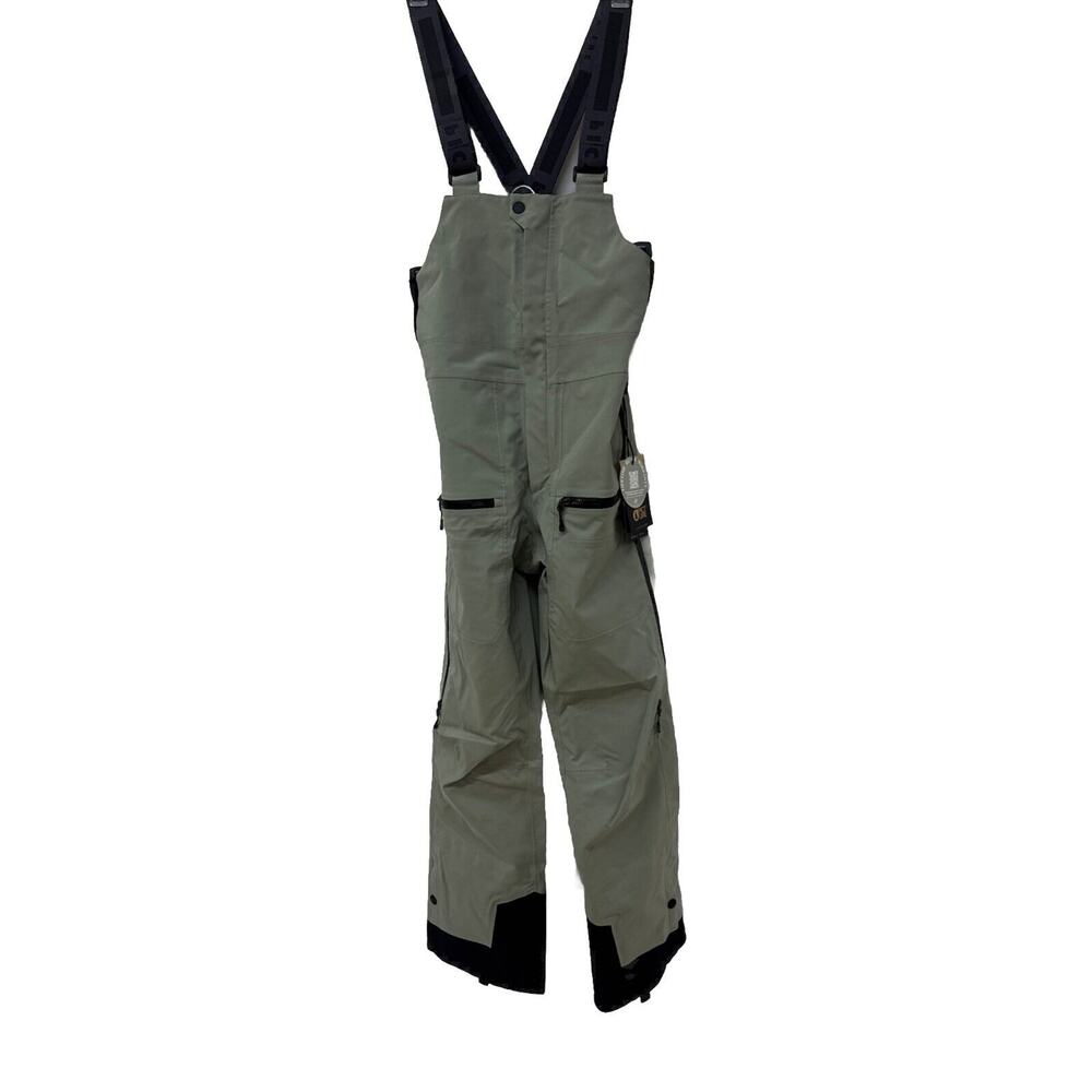 NWT Men’s Sz M Picture Organic Clothing Welcome 3L Ski Bib Pants. Light Green